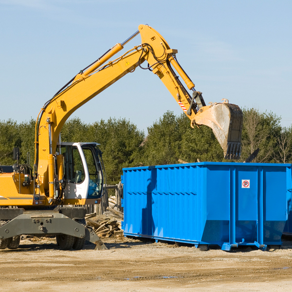 can i choose the location where the residential dumpster will be placed in Saxis Virginia